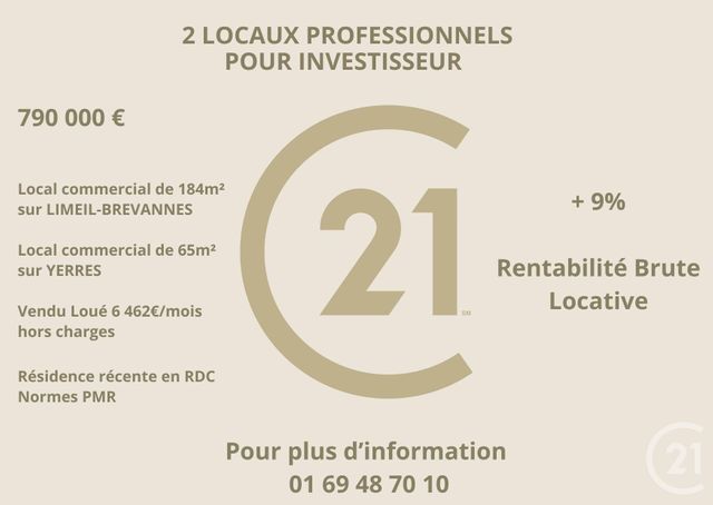 divers à vendre - 248.0 m2 - LIMEIL BREVANNES - 94 - ILE-DE-FRANCE - Century 21 Optimmo